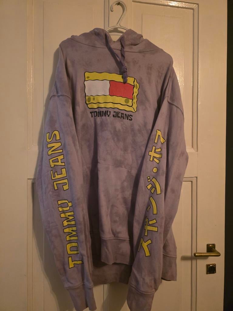 Tommy Jeans Spongebob Hoodie XXL - Paars/Lila, Kleding | Heren, Paars, Overige maten, Ophalen of Verzenden, Tommy Jeans