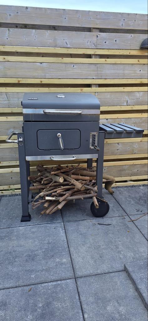 Speijk Barbecue - Houtskool BBQ met zijtafel, Tuin en Terras, Houtskoolbarbecues, Gebruikt, Ophalen