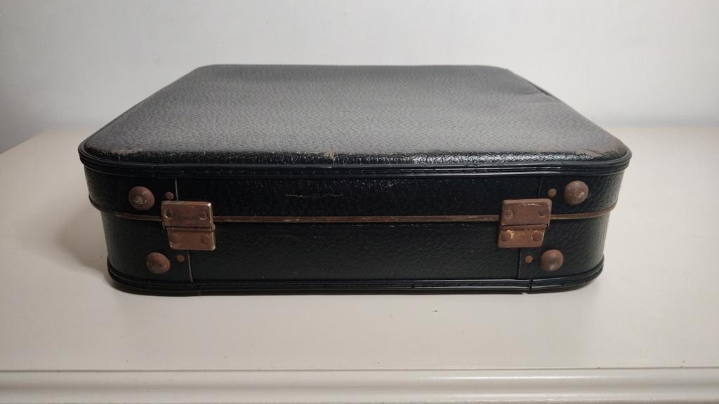 K504 VINTAGE stewardess koffer zwart in goede staat, Overige materialen, Gebruikt, -, -