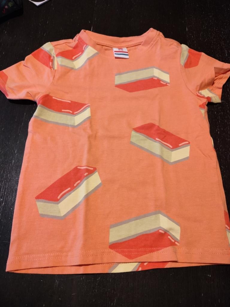Oranje shirt tompouce Hema 98/104, Gebruikt, Ophalen of Verzenden, Shirt of Longsleeve, Hema