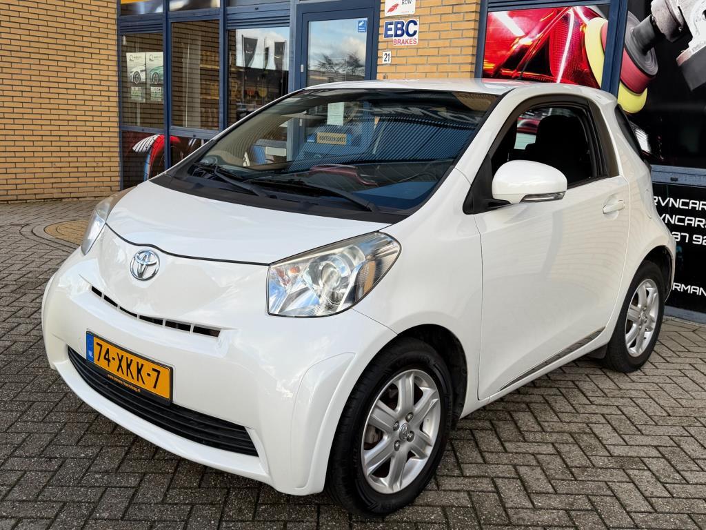 Toyota IQ 1.0 VVTi Comfort, airco, lichtmetaal, apk, nap aut, Euro 5, Stof, Gebruikt, Zwart