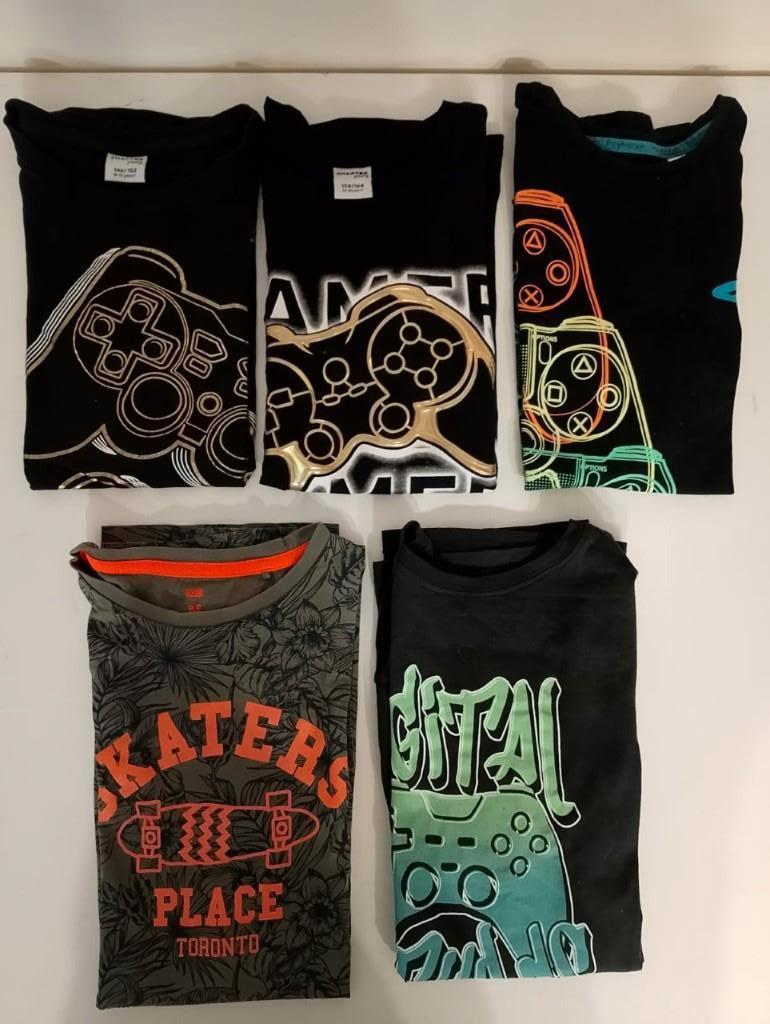 Tshirt jongens 5x ZGAN Mt 158/164, Ophalen, Zo goed als nieuw, Maat 158