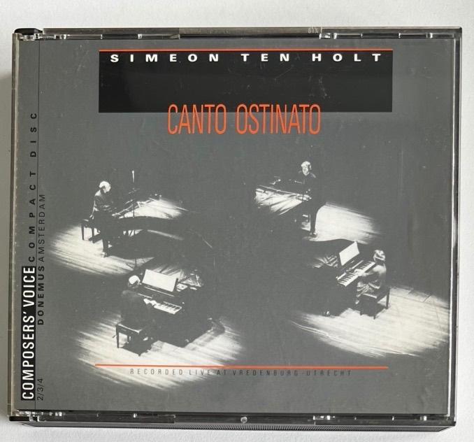 Simeon ten Holt 3CD Cantato Ostinato 1988, Cd's en Dvd's, Boxset, Gebruikt, Ophalen of Verzenden, Classicisme
