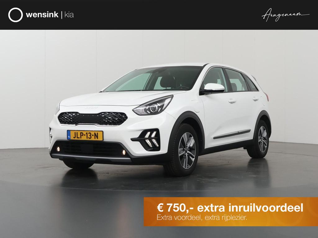 Kia Niro 1.6 GDi PHEV DynamicLine Edition | Parkeercamera |, Auto's, Kia, Gebruikt, Leder en Stof, Wit, Plug-in hybride