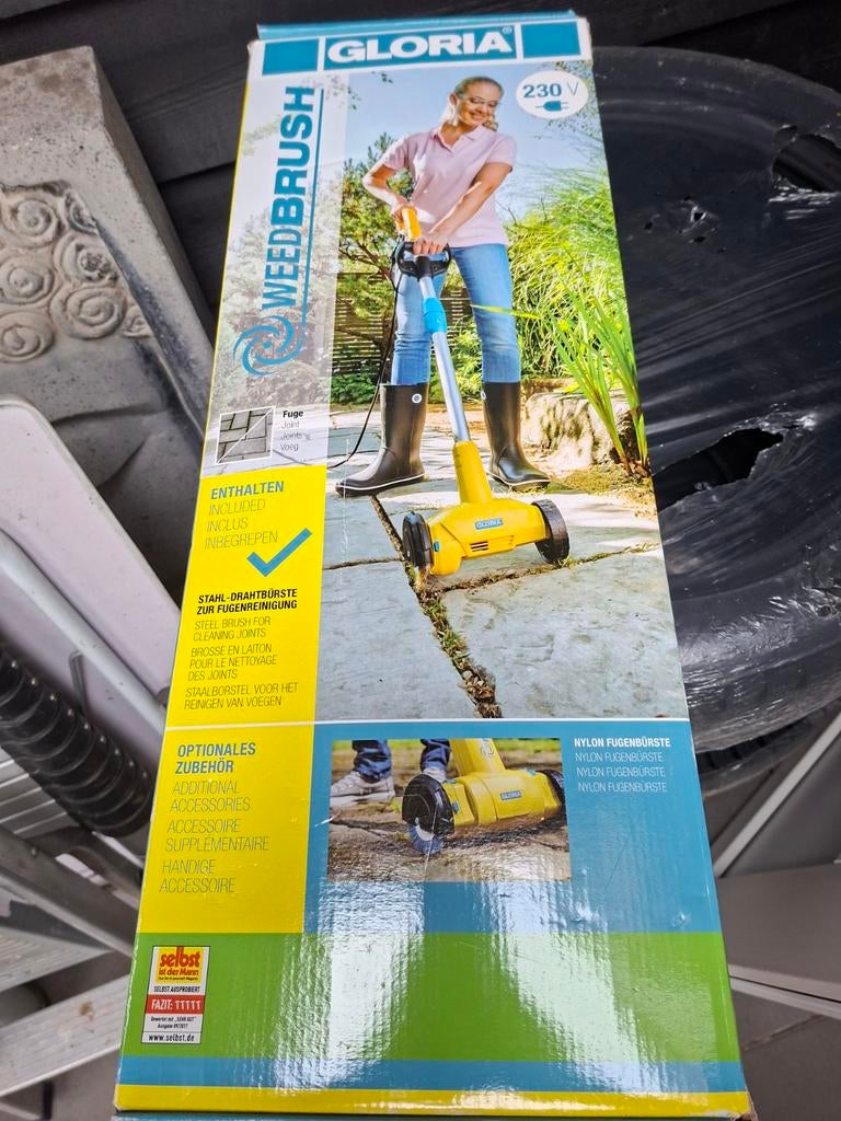 Gloria WeedBrush Elektrische Voegenborstel 230V 300W, Ophalen, Nieuw, Gloria