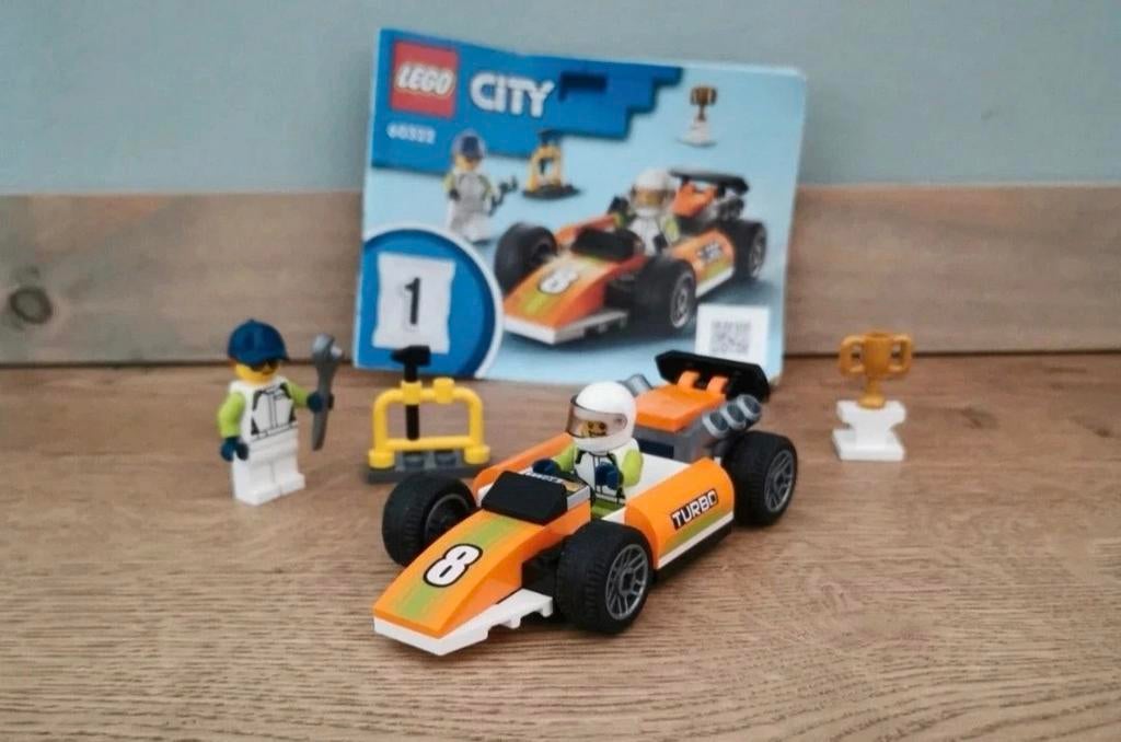 Lego City Racewagen 60322 - Compleet en Zo Goed als Nieuw, Ophalen of Verzenden