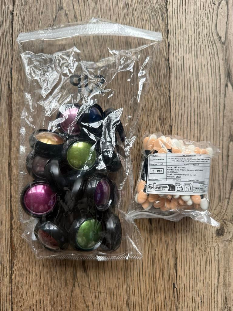 Poeder voor chrome effect op nagels, Overige kleuren, Nieuw, Ophalen of Verzenden, Handen en Nagels