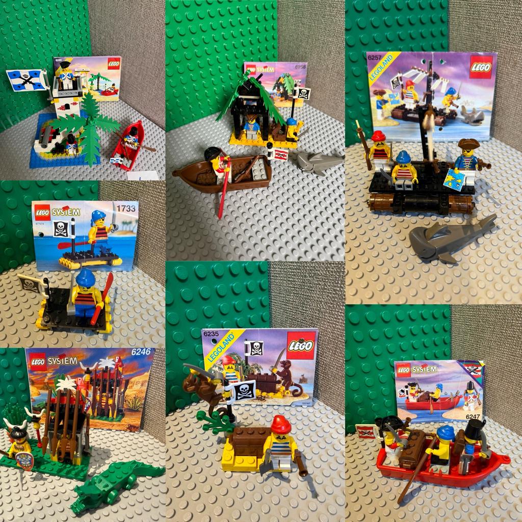 Lego Pirates Lot: 7 Complete Sets met Handleidingen, Kinderen en Baby's, Speelgoed | Duplo en Lego, Ophalen of Verzenden, Gebruikt