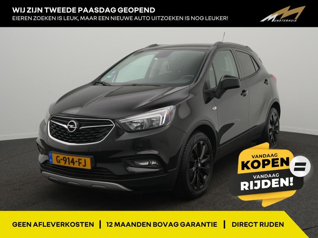 Opel Mokka X 1.4 Turbo Black Edition - RIJKLAARPRIJS - All S, Voorwielaandrijving, 12 maanden, Gebruikt, Zwart