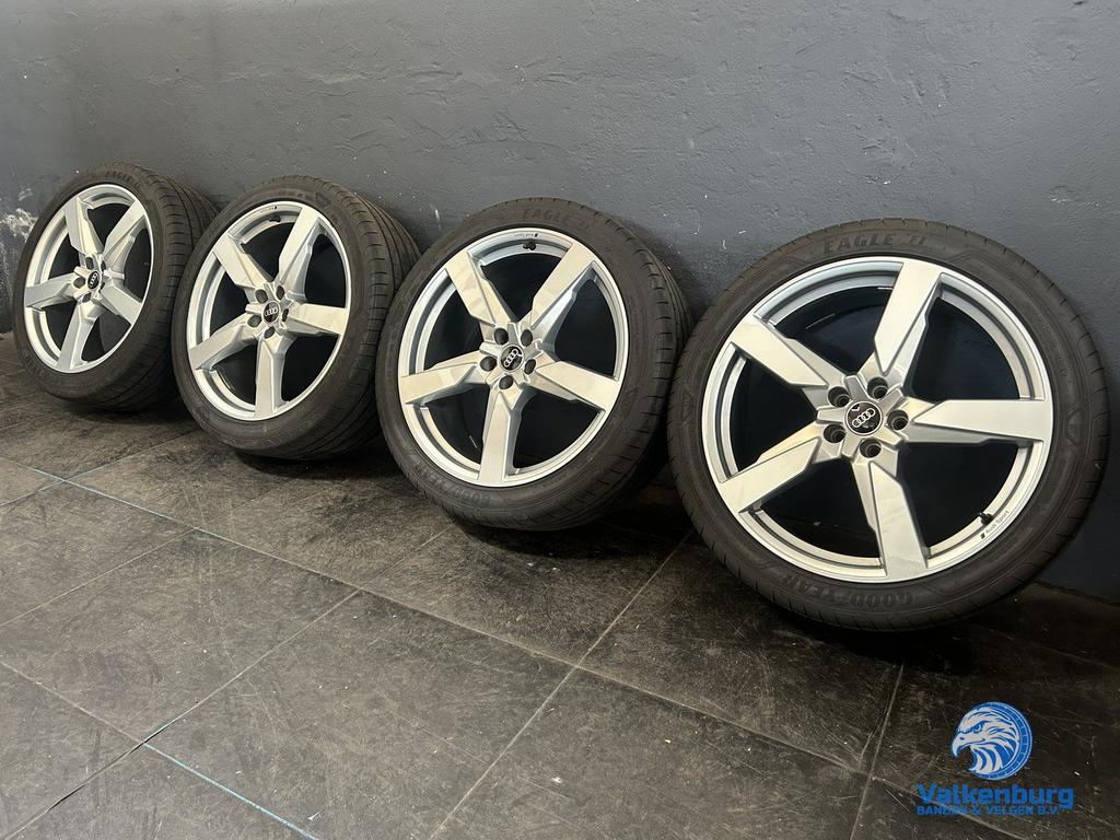 6-7mm! Originele Audi Q5 SQ5 80A Polygon 21 inch velgen 5x11, Gebruikt, 255 mm, -, -
