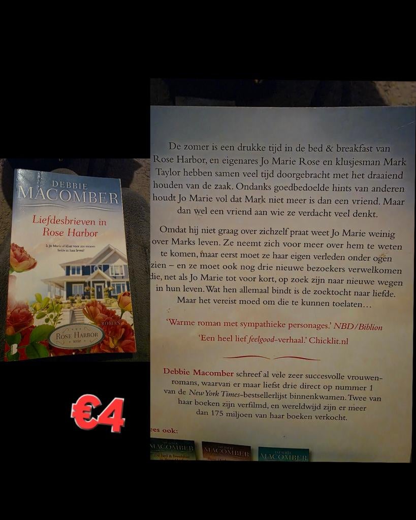 Debbie macomber Liefdesbrieven in rose harbor, Boeken, Ophalen of Verzenden, Zo goed als nieuw