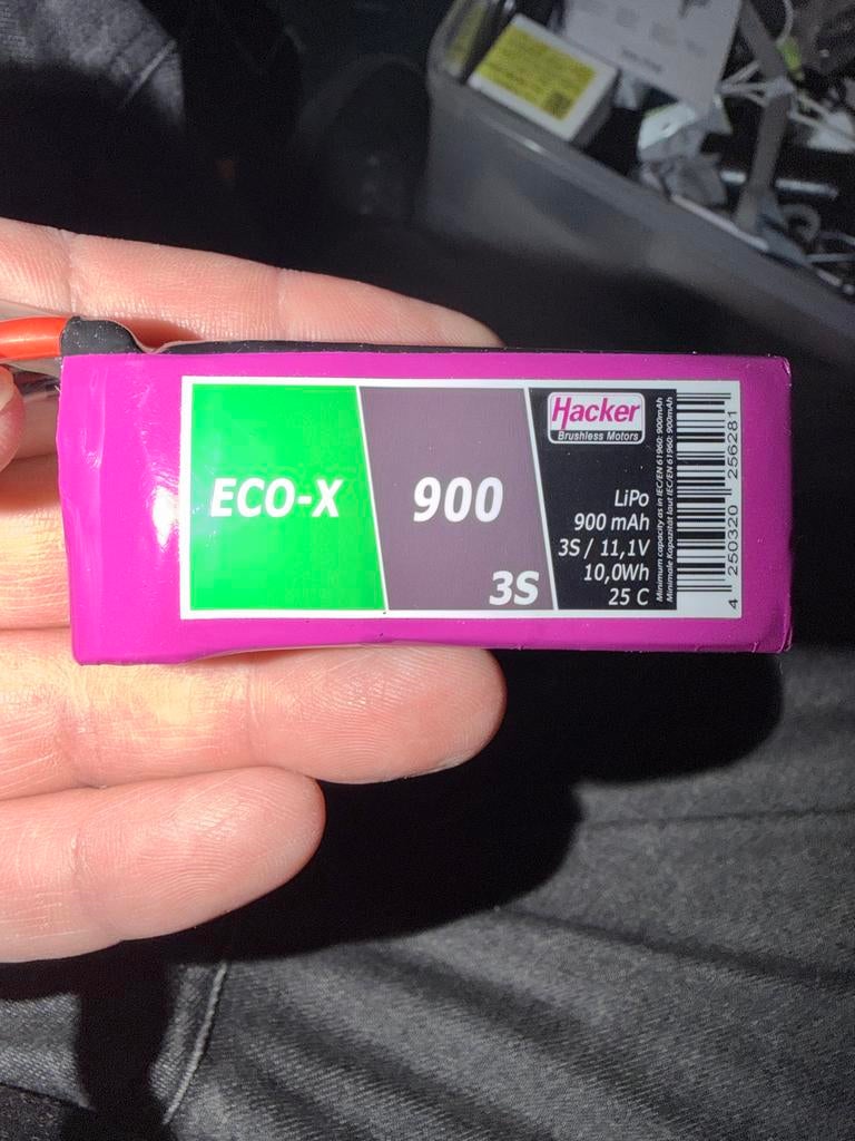 Hacker ECO-X 900 3S 11.1V LiPo Batterij met XT60 Plug, Ophalen of Verzenden, Nieuw