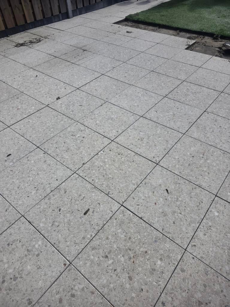 tuin tegels 5 bij 4 meter 40 bij 40, Tuin en Terras, Ophalen of Verzenden, Beton, Terrastegels