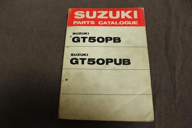 Suzuki GT50 PB PUB 1977 moped parts list bromfiets GT 50, Ophalen of Verzenden, Gebruikt