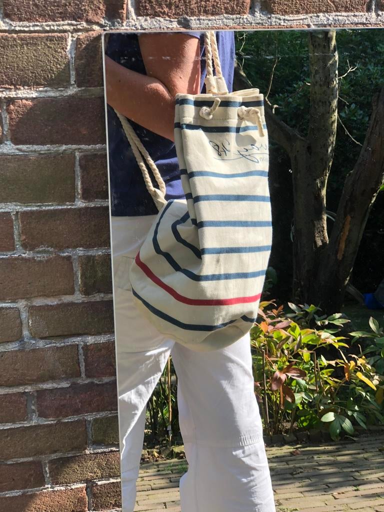 Strandtas, Sieraden, Tassen en Uiterlijk, Tassen | Schoudertassen, Ophalen of Verzenden, Zo goed als nieuw, Wit, Overige merken