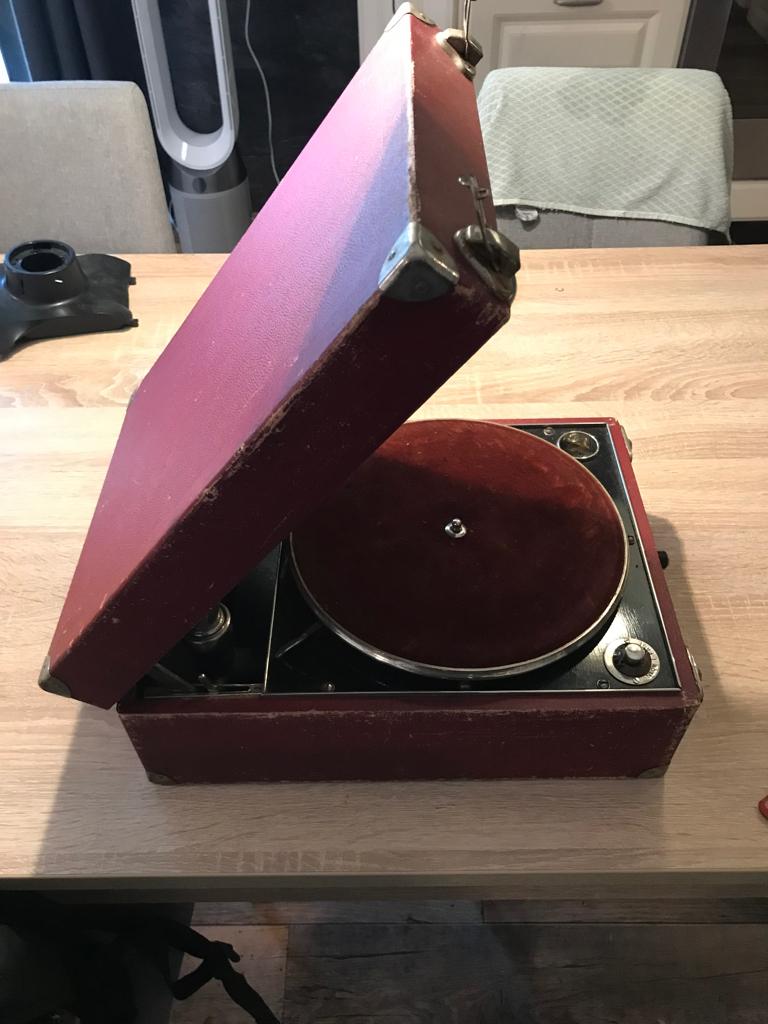 Gramophone speler bakelieten platen 78 toeren, Ophalen, Gebruikt