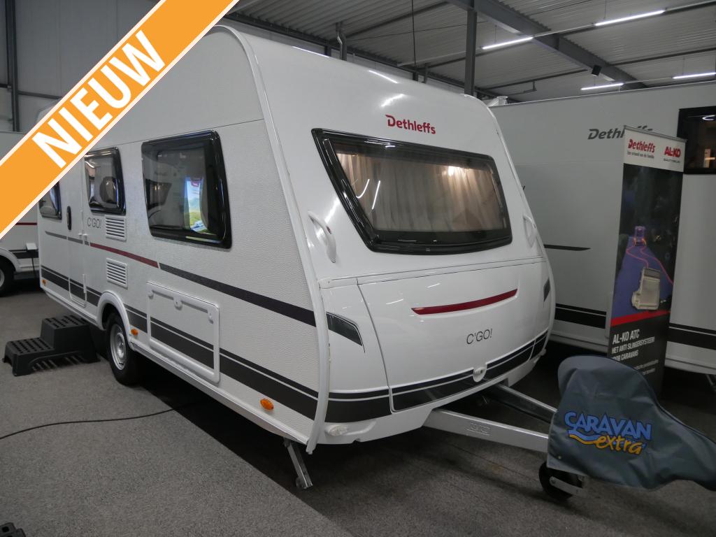Dethleffs C'Go 475 EL GRATIS mover en luifel, Caravans en Kamperen, Caravans, Bedrijf, Treinzit, Tot en met 3, Dethleffs
