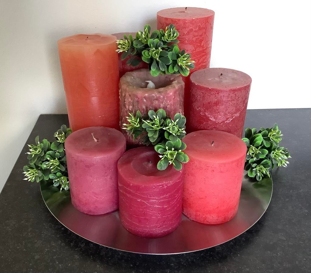 Kaarsen decoratie, Ophalen of Verzenden, Nieuw, Overige materialen, Minder dan 25 cm