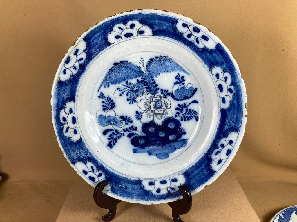 Antiek Delfts bord 18e eeuw, Antiek en Kunst, Antiek | Keramiek en Aardewerk, Ophalen of Verzenden