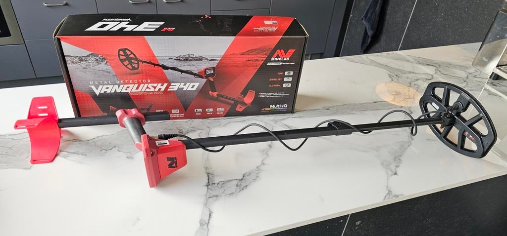 Metaaldetector / Nieuw in doos / 1 keer gebruikt, Hobby en Vrije tijd, Metaaldetectors, Meer dan 30 cm, Zo goed als nieuw, Instelbare gevoeligheid