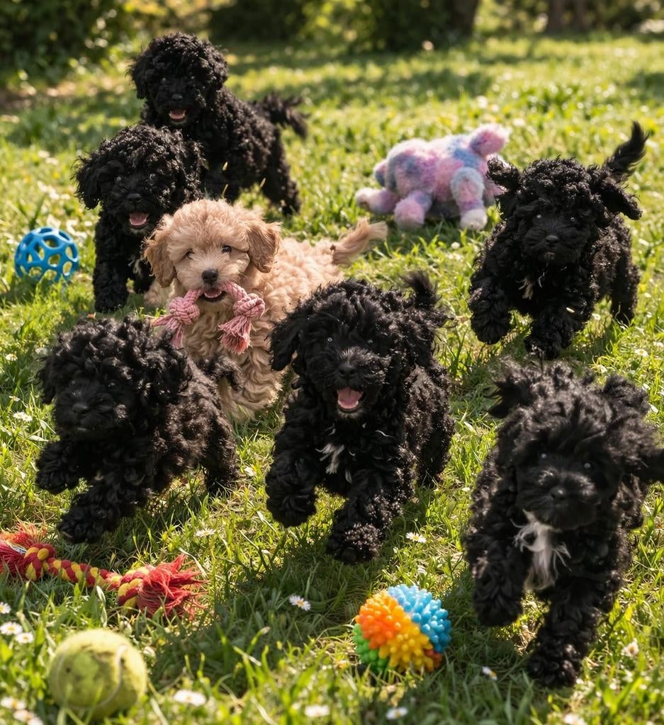 💙🩷Super gave mini doodl pups (echte kleine pups) F4💙🩷, Parvo, Overige rassen, 8 tot 15 weken, Meerdere