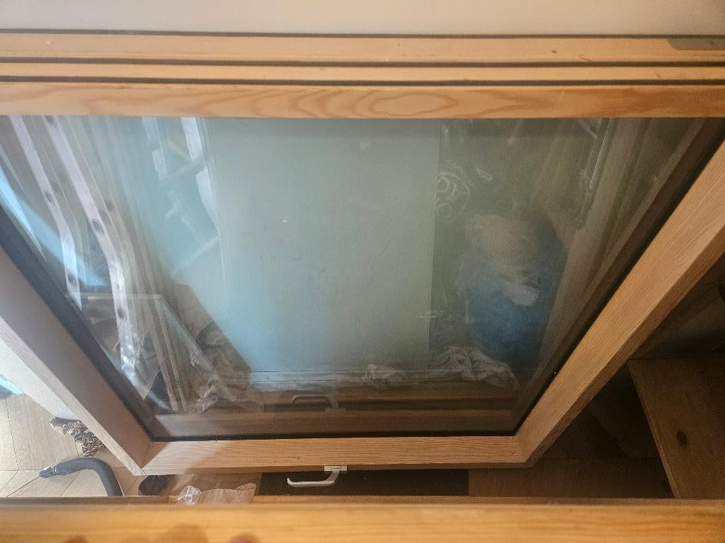 Dakraam fakro 114x118 fftp u6, Doe-het-zelf en Verbouw, Glas en Ramen, Ophalen, 80 tot 120 cm, 80 tot 120 cm, Zo goed als nieuw