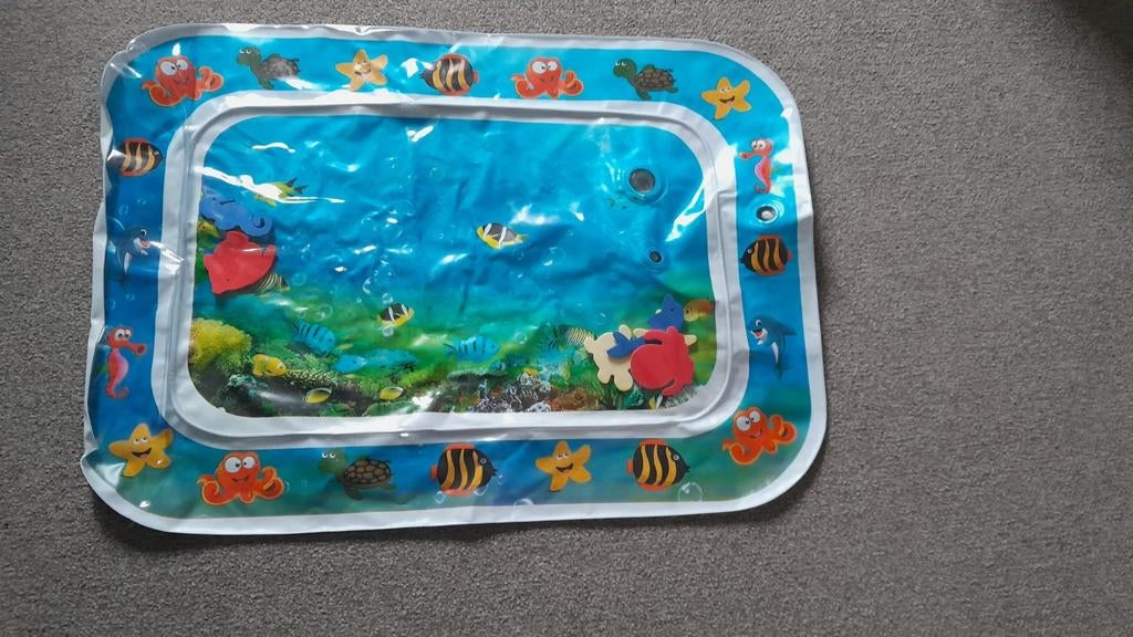 Opblaasbare Waterspeelmat met Drijvende Foam Dieren, Ophalen of Verzenden, Zo goed als nieuw, Speelkleed