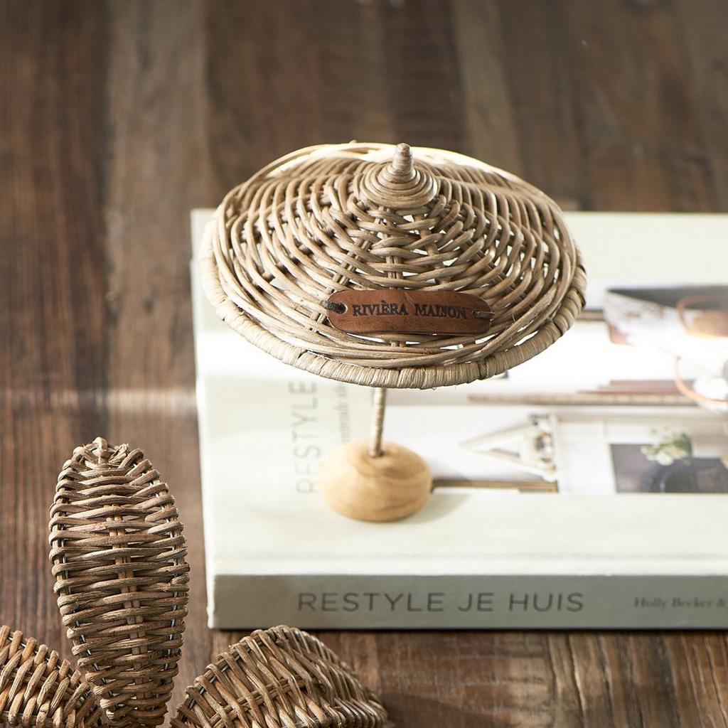 Riviera Maison rattan mini parasolletje, Huis en Inrichting, Woonaccessoires | Overige, Ophalen of Verzenden, Zo goed als nieuw