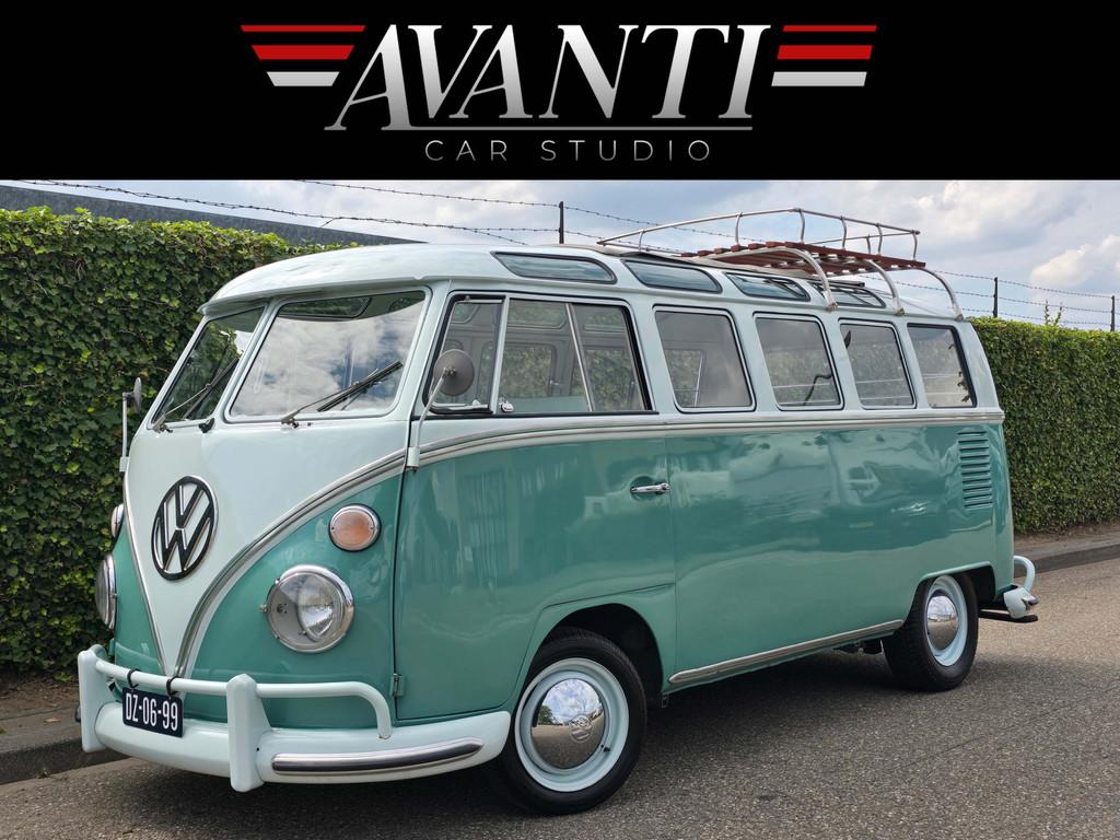 Volkswagen T1 TYPE 24 VW Microbus De Luxe Samba 50 PK OPEN P, Auto's, Voorwielaandrijving, 8 stoelen, Handgeschakeld, Geïmporteerd