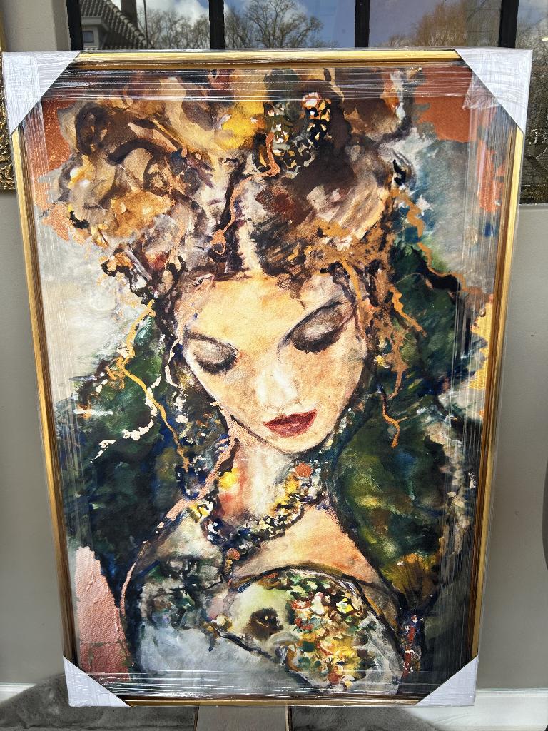 Mondiart velvet wanddecoratie doek, Ophalen