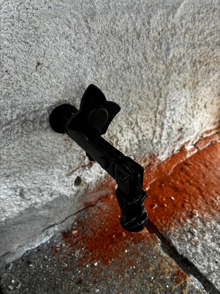 Luikvastzetter klassiek verstelbaar met tuimelaar zwart, Ophalen of Verzenden, Nieuw, IJzer, Overige typen