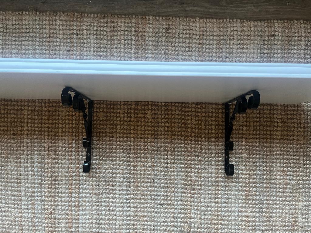 2x Bergshult wandplank Ikea 80x30 + dragers Gamma 21cm, Ophalen, Gebruikt, Minder dan 25 mm, Plank