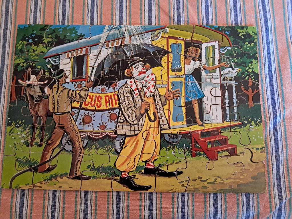 Houten pipo puzzel, Ophalen, Gebruikt, 10 tot 50 stukjes, Van hout