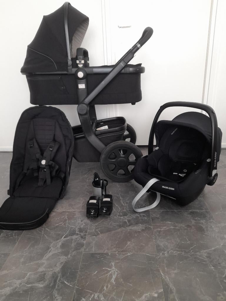 Nette Joolz day all black + maxi cosi kinderwagen, Zo goed als nieuw, Verstelbare duwstang, Ophalen, Kinderwagen