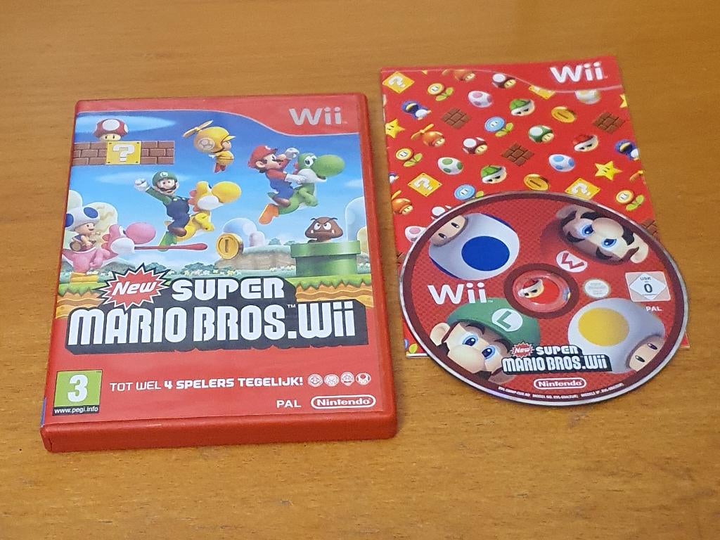 OPRUIMEN | Wii | New Super Mario Bros, Avontuur en Actie, Gebruikt, Ophalen of Verzenden, 3 spelers of meer