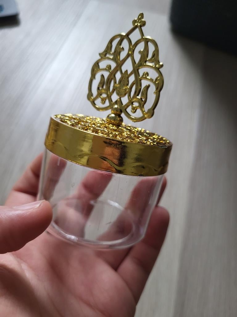 23 stuks Gouden Decoratieve Potjes met bedankje, Ophalen of Verzenden