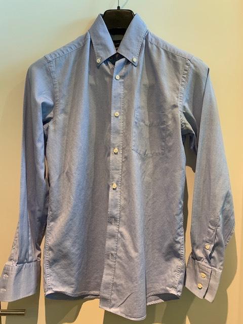 Massimo Dutti button down business shirt, Kleding | Heren, Overhemden, Blauw, Halswijdte 38 (S) of kleiner, Ophalen of Verzenden