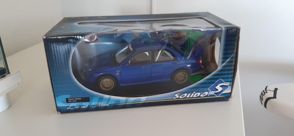 Subaru wrc plain body solido 1:18, Hobby en Vrije tijd, Modelauto's | 1:18, Ophalen of Verzenden, Zo goed als nieuw, Solido