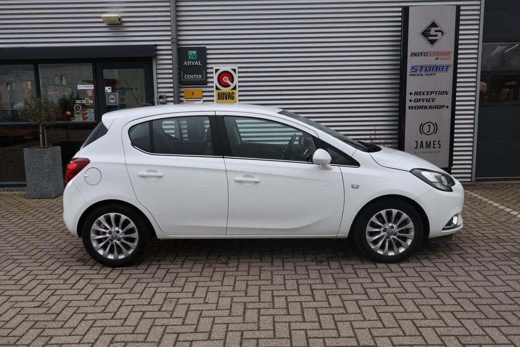 Opel Corsa 1.0 Turbo Online Edition 1e Eigenaar | Volledig O, Voorwielaandrijving, Stof, Gebruikt, Wit