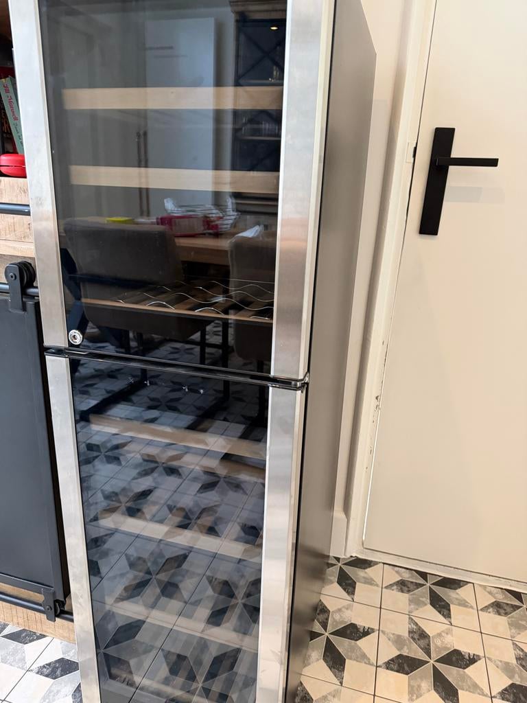 Schreuder & Waterman Clermont Duo Wijnkoelkast, Witgoed en Apparatuur, Koelkasten en IJskasten, Ophalen, 120 tot 140 cm, 100 tot 150 liter