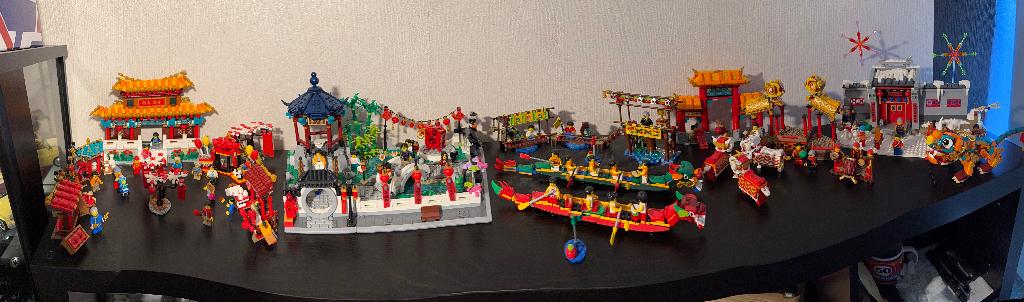 Lego 80103, 80104, 80105, 80106 en 80107 Chinese sets ZGAN, Ophalen of Verzenden, Zo goed als nieuw, Complete set, Lego
