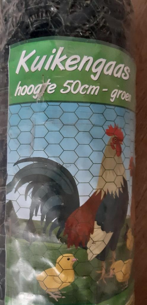 Kippengaas - Kuikengaas Groen geplastificeerd, Ophalen, Nieuw