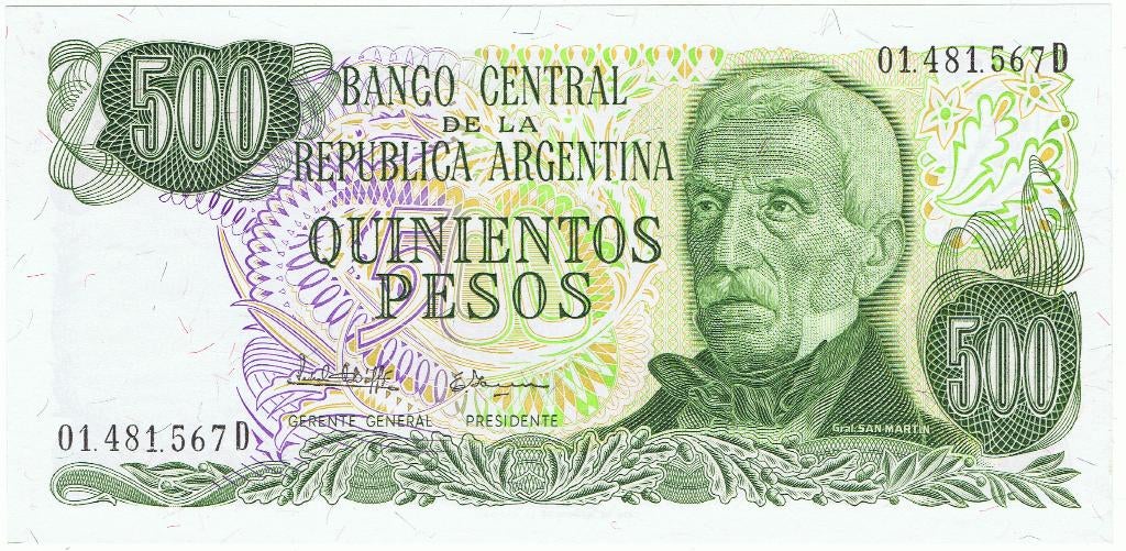 20-652 Argentinie 500 pesos ND, Verzenden, Zuid-Amerika, Los biljet