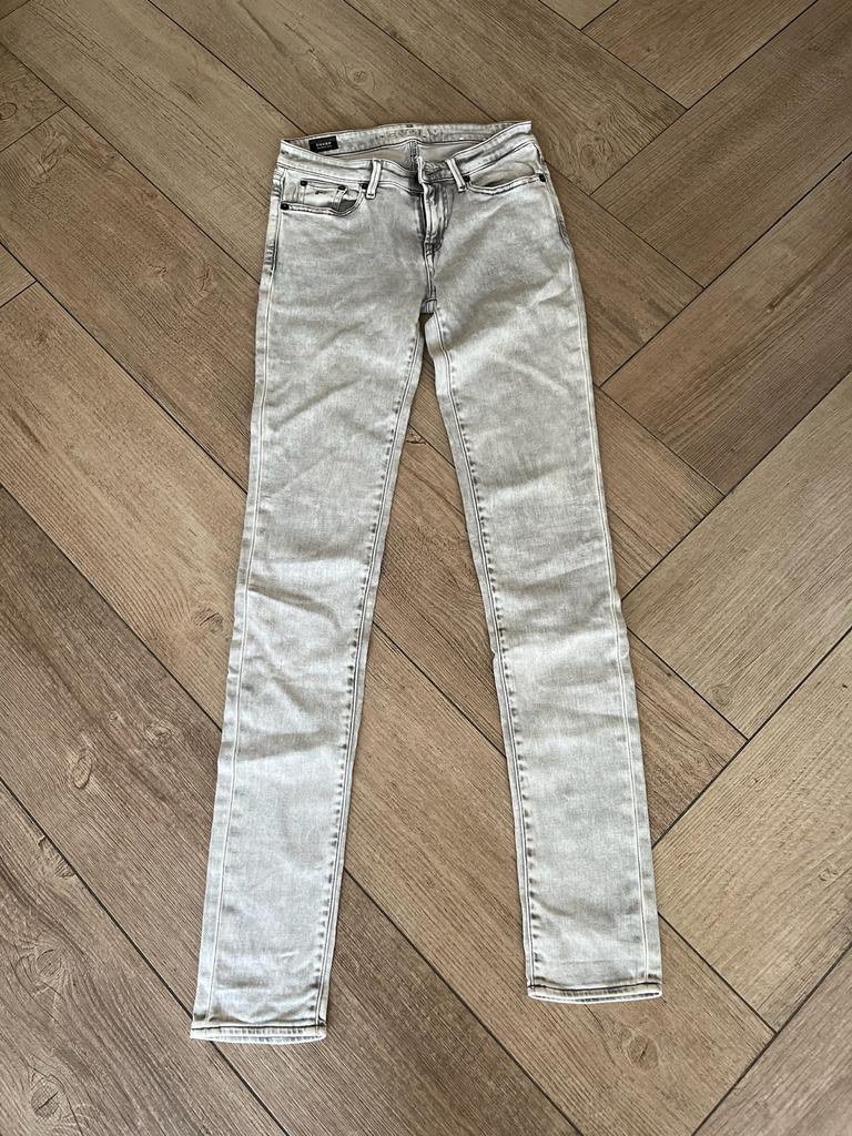 Denham spijkerbroek W26, Ophalen of Verzenden, Gedragen, Grijs, W27 (confectie 34) of kleiner