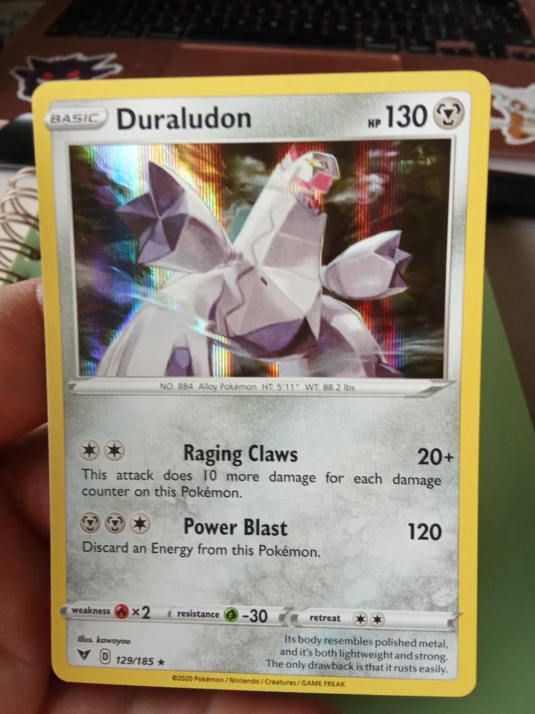 Duraludon 129/185 Rare Holo, Verzenden