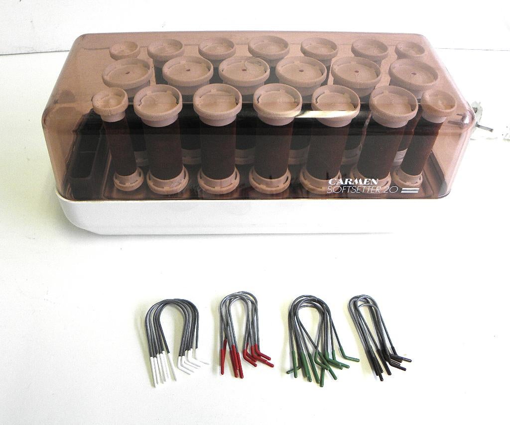 Carmen softsetter 20 haar krulset compleet met spelden, Ophalen of Verzenden, Gebruikt, Haarverzorger of -hersteller