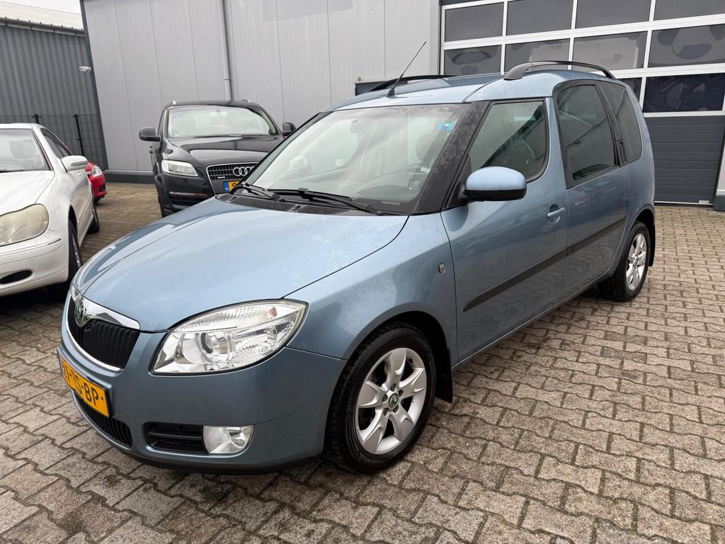Skoda Roomster 1.6-16V Elegance 2008 Automaat 103.000 KM, Auto's, Skoda, Gebruikt, 4 cilinders, Blauw, Roomster