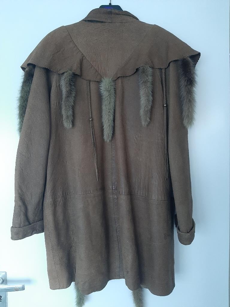 Lederen jas, Ophalen of Verzenden, Gedragen, Bruin