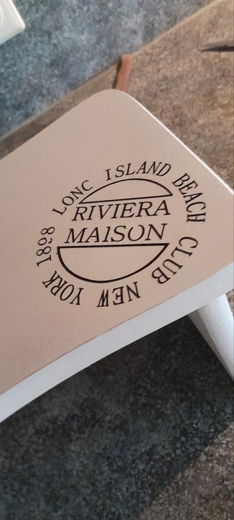 Vensterbankje tafeltje embleem van riviera maison, Ophalen of Verzenden