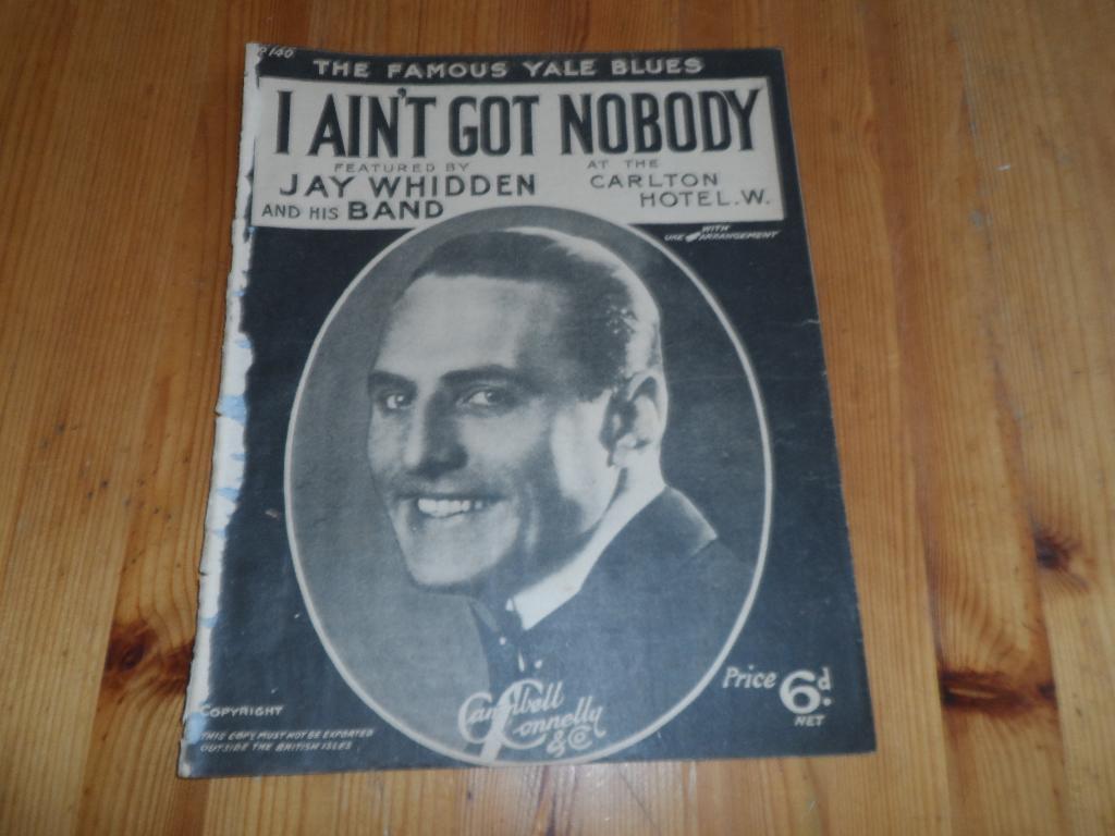 I ain't got nobody - carlton / hotel / jay whidden, Gebruikt, Gitaar, Ophalen of Verzenden, Artiest of Componist